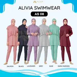 Alivia House - Alivia Swimwear AS08 Baju renang muslimah syari dewasa wanita muslim perempuan remaja swimwear hijab